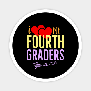 I Love My Fourth Graders V4 Magnet